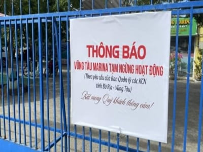 Bến du thuyền Marina Vũng Tàu bị dừng hoạt động vô thời hạn, mất mát lớn cho nghành du lịch.