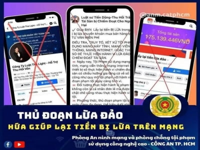 Thủ đoạn lừa mới: 'Giả mạo luật sư, cam kết lấy lại tiền bị lừa'