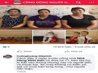 Diễn biến mới nhất vụ lan truyền thông tin bắt cóc trẻ em ở Nghệ An 