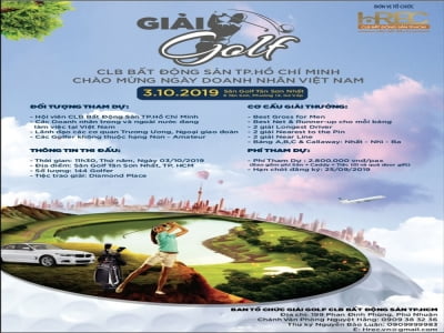 Giải golf HREC mừng ngày Doanh nhân Việt Nam 2019